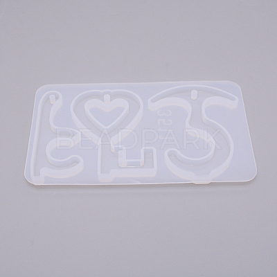 Keychain Silicone Molds LS-DIY-WH0181-57-1