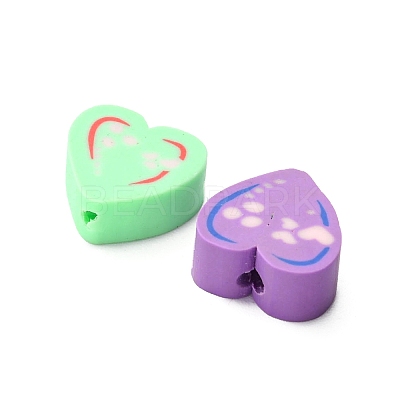 65Pcs Handmade Polymer Clay Beads CLAY-YW0001-68-1