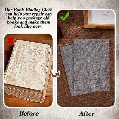 Imitation Linen Cloth Book Covers AJEW-WH0314-504C-1