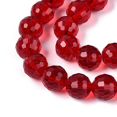 Transparent Glass Bead Strands GLAA-R095-10mm-38-1