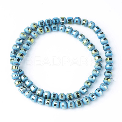 Electroplate Glass Bead Strands X-EGLA-S131-6mm-B04-1