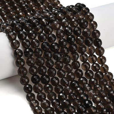 Natural Smoky Quartz Beads Strands G-C280-B09-8mm-1