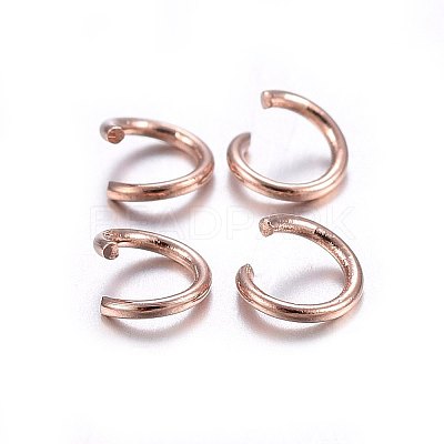 304 Stainless Steel Open Jump Rings STAS-O107-06RG-D-1