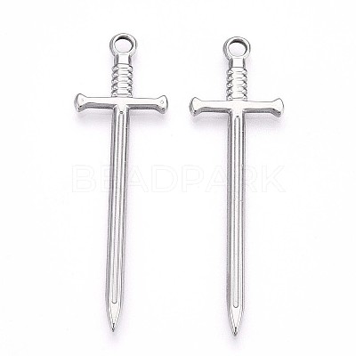 Non-Tarnish 304 Stainless Steel Pendants X-STAS-N098-135P-1
