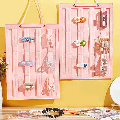 Felt Hanging Hair Claw Clip Organizer Holder for Women Girls AJEW-WH0083-89A-03A-1