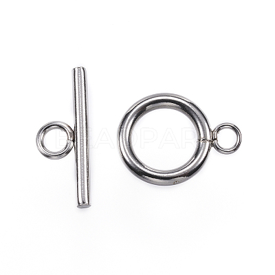 Non-Tarnish 304 Stainless Steel Toggle Clasps LS-X-STAS-F040-40C-P-1
