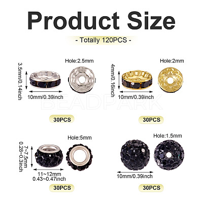 Pave Disco Ball Beads RB-TA0001-18A-1