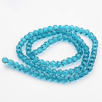 Transparent Glass Bead Strands GLAA-G013-6mm-51-1
