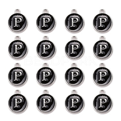 Platinum Plated Alloy Charms ENAM-S118-02P-P-1