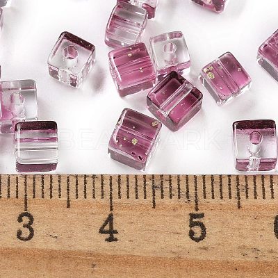 Spray Painted Glass Seed Beads SEED-A034-01H-1