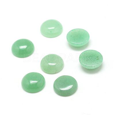 Natural Green Aventurine Gemstone Cabochons G-T020-20mm-02-1
