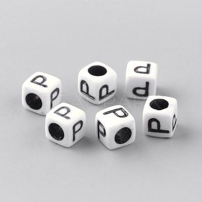 Opaque Acrylic Beads SACR-Q188-02P-1