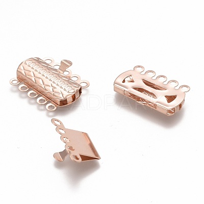 304 Stainless Steel Box Clasps STAS-P249-03RG-1