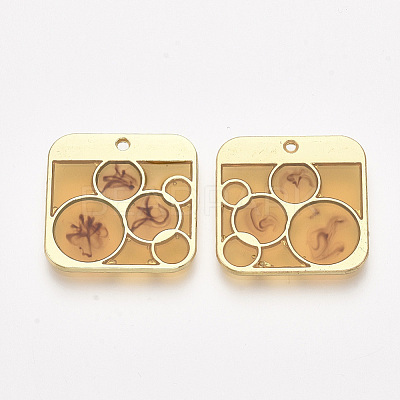 Epoxy Resin Pendants RESI-S368-16B-1