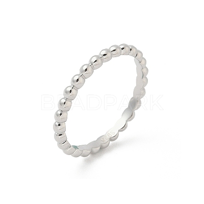 925 Streling Silver Plain Band Rings RJEW-P164-01A-P-1