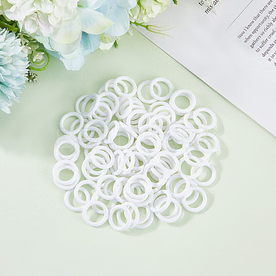 100Pcs Plastic Linking Rings KY-CN0001-01B-1
