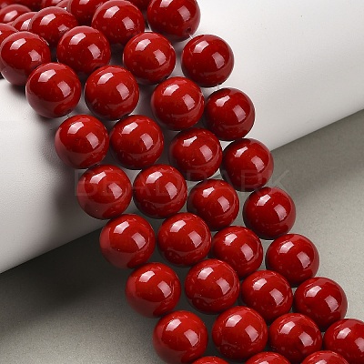 Natural Mashan Jade Round Beads Strands X-G-D263-12mm-XS31-1
