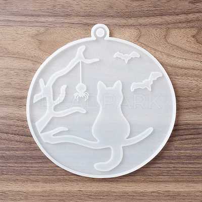 DIY Flat Round Pendant Decoration Food-grade Silicone Molds SIMO-D002-03A-1
