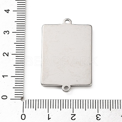 304 Stainless Steel Connector Cabochon Settings STAS-Z201-04P-01-1