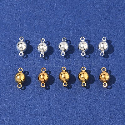 12 Sets 2 Colors Brass Magnetic Clasps KK-FS0001-55A-1
