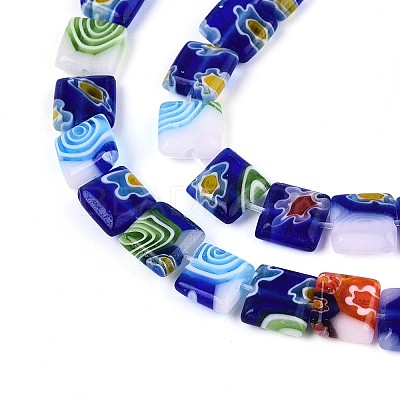 Handmade Millefiori Lampwork Beads Strands LAMP-T021-30A-1