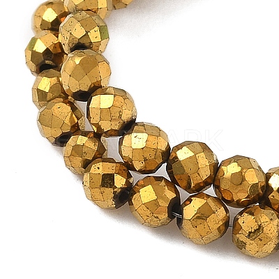 Electroplate Synthetic Magnetic Hematite Beads Strands G-A263-B01-02-1