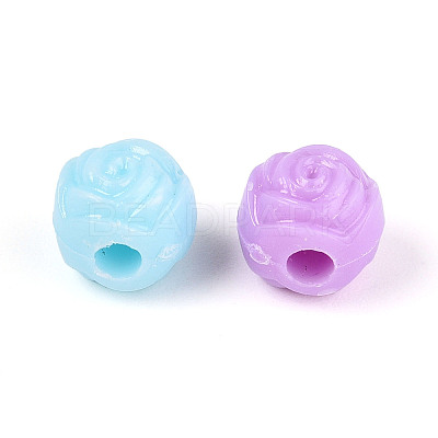 Opaque Plastic Beads SACR-T017-40-1