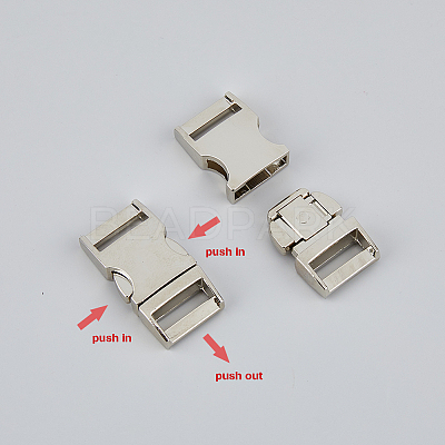 4Pcs Alloy Side Release Buckles FIND-FH0008-70-1