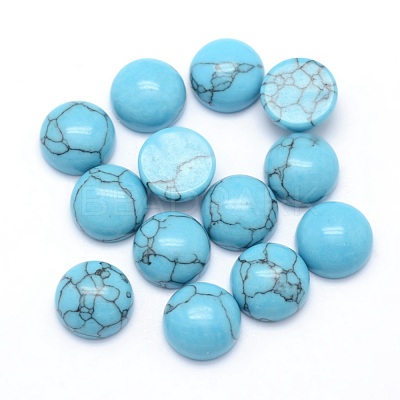 Synthetic Turquoise Cabochons X-G-P393-R13-10MM-1