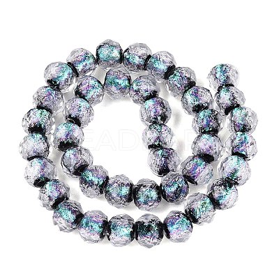 Handmade Foil Glass Lampwork Beads Strands DICH-T023-02B-1
