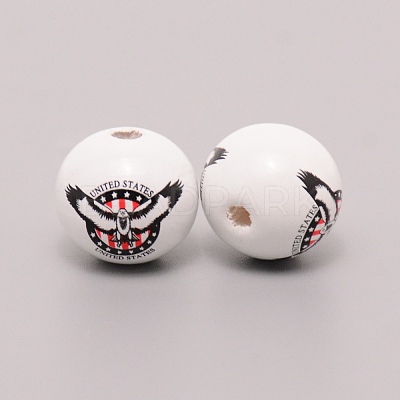 Wooden Beads WOOD-WH0015-91-1