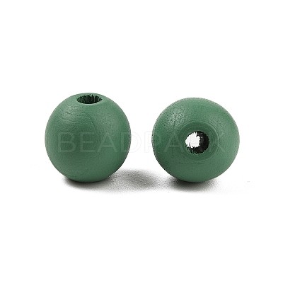 Wood European Beads WOOD-M014-01H-1
