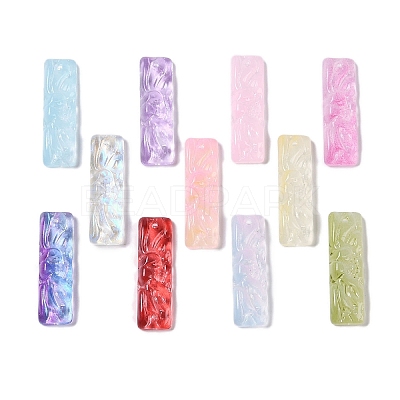 Baking Paint Glass Pendants GLAA-S202-16-1