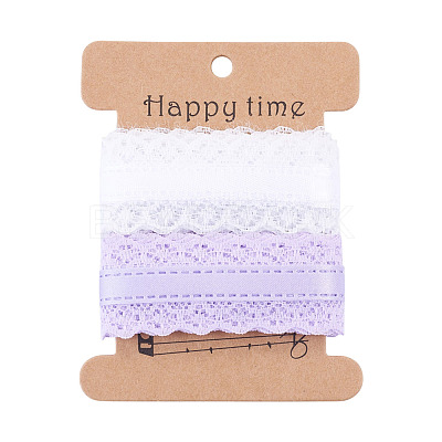 4 Yards 2 Colors Polyester Lace Trim OCOR-TADJ0001-02A-1