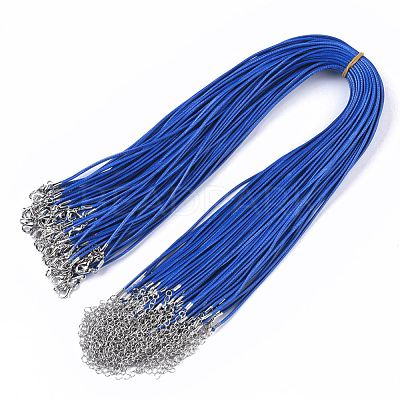Waxed Cotton Cord Necklace Making MAK-S032-1.5mm-B06-1