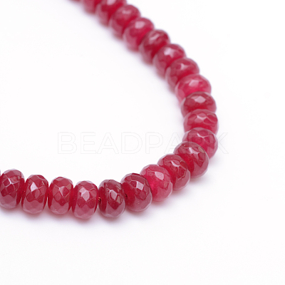 Natural White Jade Bead Strands X-G-R343-2x4-07-1