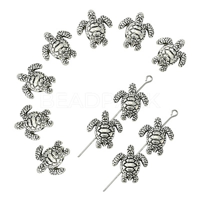Tibetan Style Alloy Beads TIBEB-YW0001-24-1