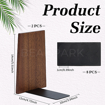 Wooden Bookends AJEW-WH0752-106-1