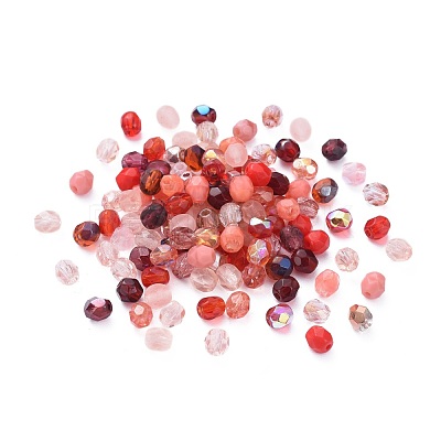 Fire-polished Czech Glass Beads LAMP-D180-16B-01-1