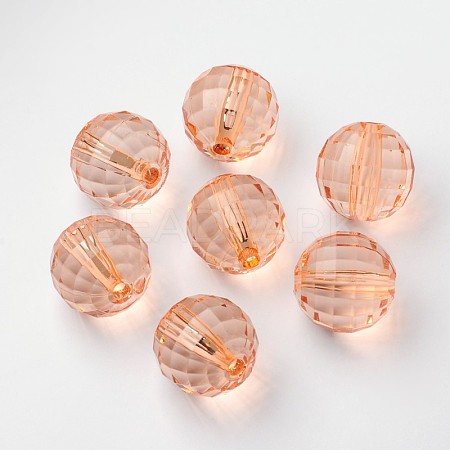Transparent Acrylic Beads PL544Y-11-1