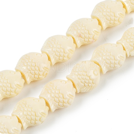 Synthetic Coral Carved Beads Strands CORA-C003-13B-1