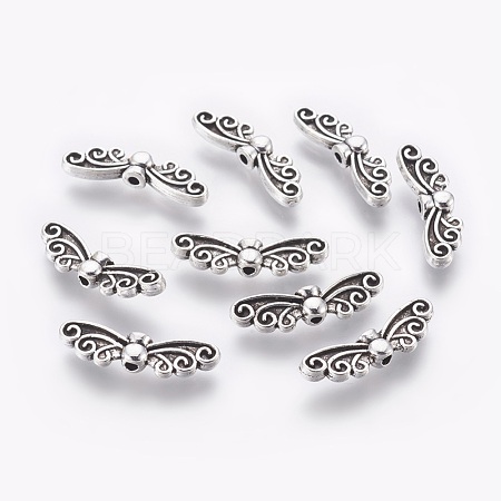 Tibetan Style Alloy Beads TIBEB-1331-AS-LF-1