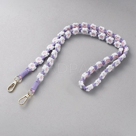 Cotton Rope Shoulder Phone Straps AJEW-WH20026-01B-1