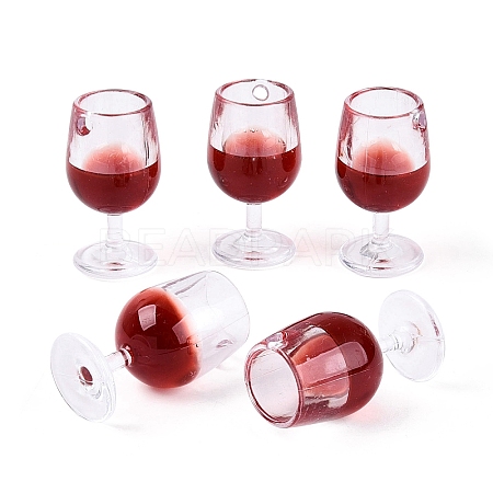 Transparent Resin Pendants RESI-ZX017-79-01-1