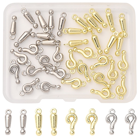 40Pcs 4 Styles Alloy Pendants FIND-FS0004-17-1