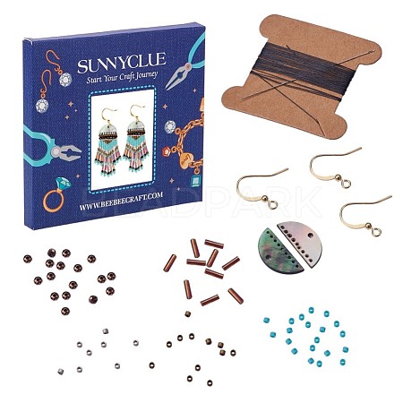 SUNNYCLUE Seed Beads DIY Earrings Sets DIY-SC0005-11B-1