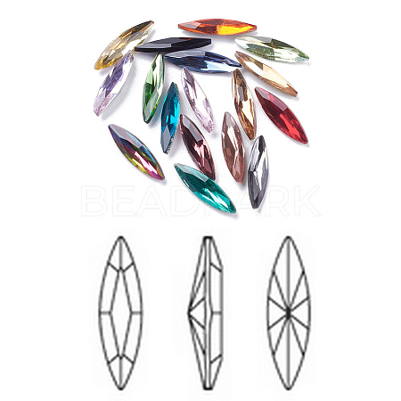 Imitation Austrian Crystal Glass Rhinestone RGLA-K006-4x15-M-1