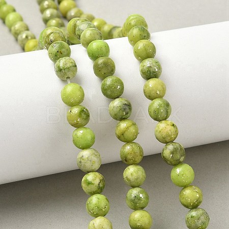 Dyed Natural Dolomite Beads Strands G-D337-8mm-D04-1
