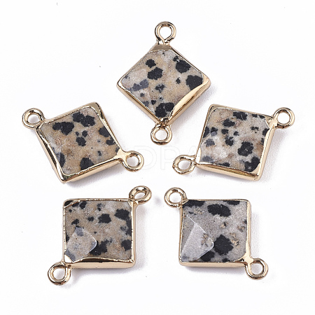 Natural Dalmatian Jasper Links connectors G-T131-10C-1