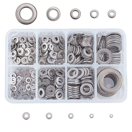 Stainless Steel Flat Washers AJEW-UN0001-007P-1